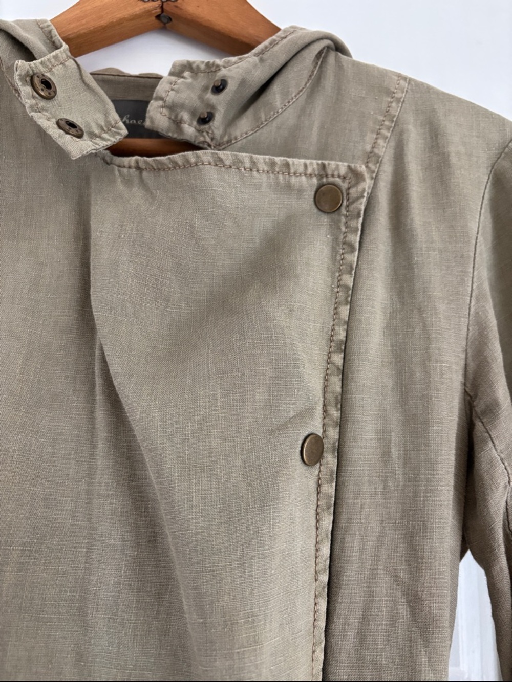 100% Linen Michael Stars Anorak Jacket Size Small - Picture 4 of 12